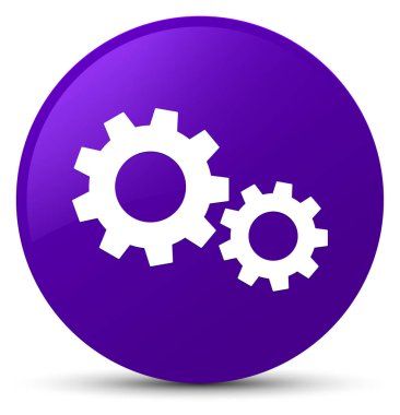 İşlem simgesi mor yuvarlak düğmesi