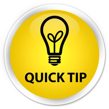 Çabuk uç (ampul simgesi) sigorta primi sarı yuvarlak düğmesi