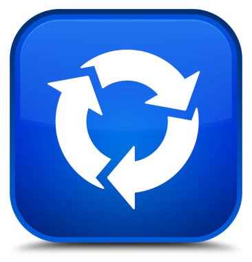 Yenile simgesini özel mavi kare düğmesi