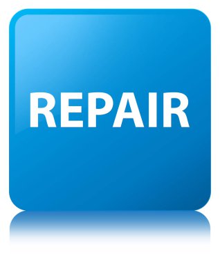 Onarım camgöbeği mavi kare düğme