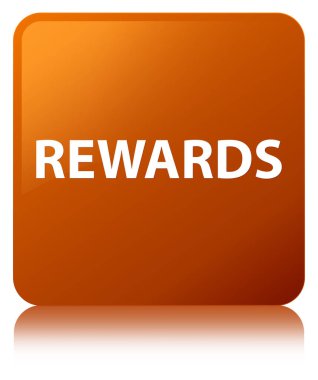 Ödüller kahverengi kare düğme