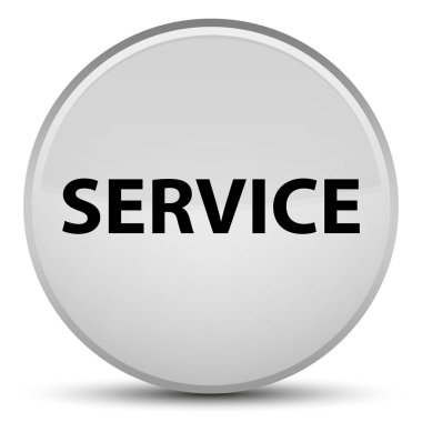 Hizmet özel beyaz yuvarlak düğmesi
