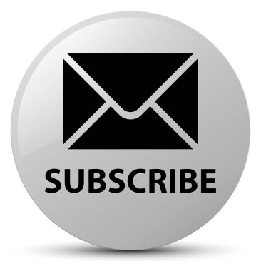 (E-posta simgesi) abone düğmesini yuvarlak beyaz