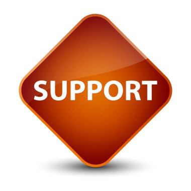 Destek zarif kahverengi elmas düğmesi