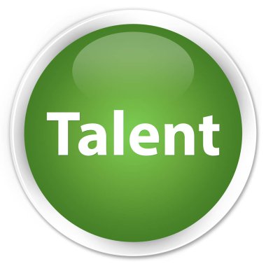 Yetenek premium yumuşak yeşil yuvarlak düğmesi