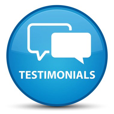 Referansları özel camgöbeği mavi yuvarlak düğmesi