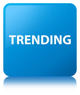 Gidişli camgöbeği mavi kare düğme