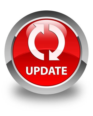 Parlak düğme kırmızı güncelleme