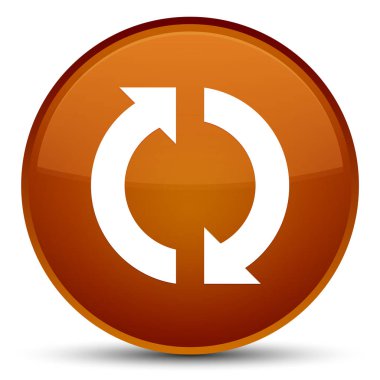 Güncelleştirme simgesini özel kahverengi yuvarlak düğmesi