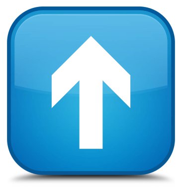 Ok simgesini özel camgöbeği mavi kare düğmesini upload