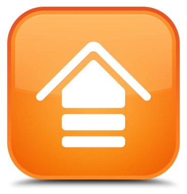 Kutsal kişilerin resmi özel turuncu kare düğme upload