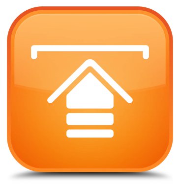 Kutsal kişilerin resmi özel turuncu kare düğme upload