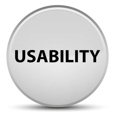 Kullanılabilirlik özel beyaz yuvarlak düğmesi