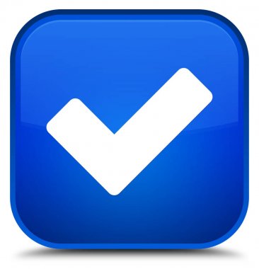 Kutsal kişilerin resmi özel mavi kare düğme doğrulamak