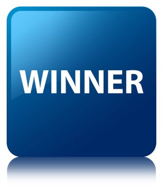 Kazanan mavi kare düğme