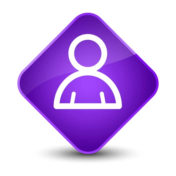 Icono del miembro elegante botón de diamante púrpura — Foto de Stock