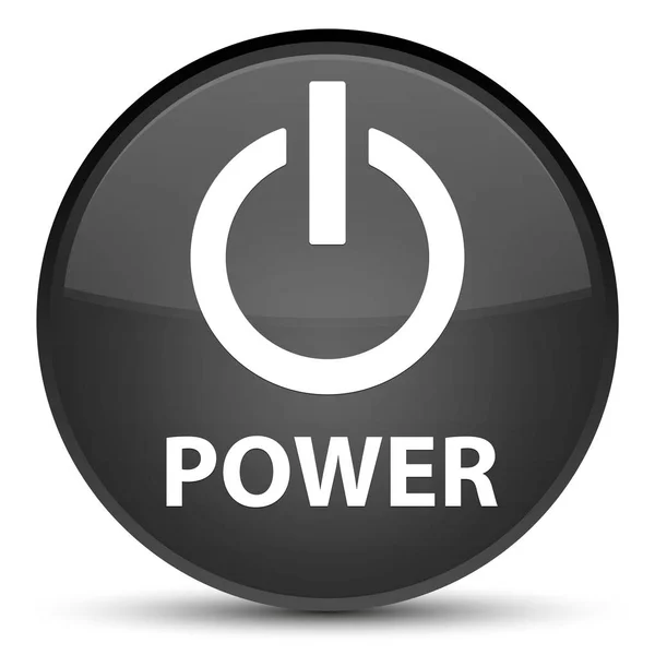 Power special black round button — Stock Photo, Image