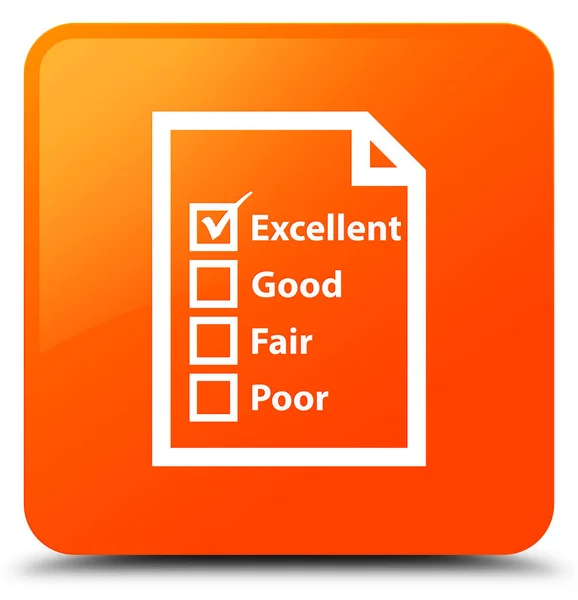 Questionnaire icon orange square button