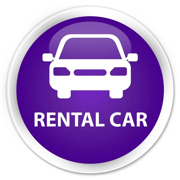 Rental car premium purple round button — Stock Photo, Image