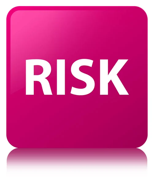 Risk pembe kare düğme — Stok fotoğraf