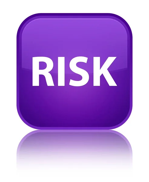 Risk special purple square button — Stock Photo, Image