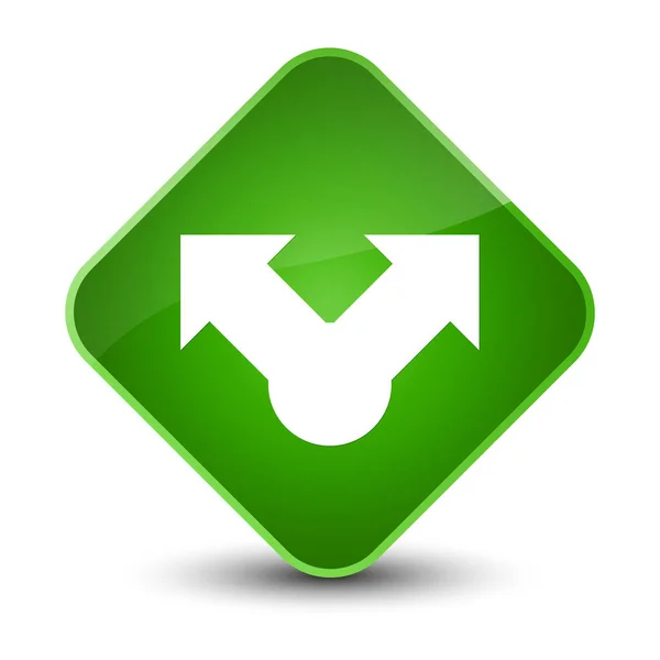 Share icon elegant green diamond button — Stock Photo, Image