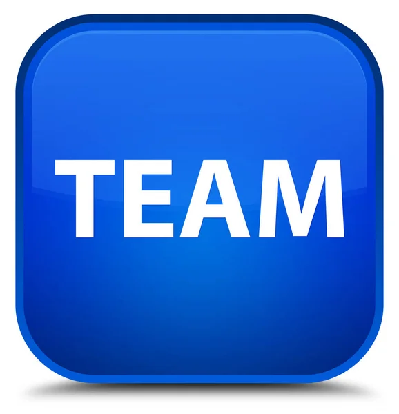 Team special blue square button — Stock Photo, Image