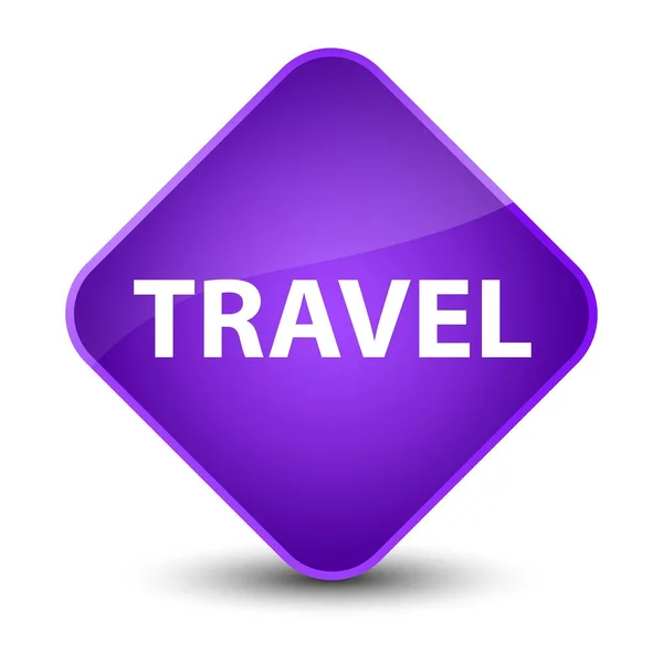 Travel elegant purple diamond button — Stock Photo, Image