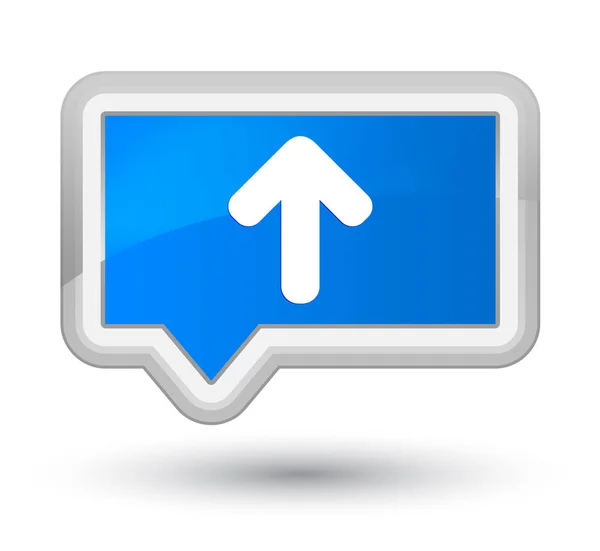 Carregar ícone de seta principal ciano azul banner botão — Fotografia de Stock