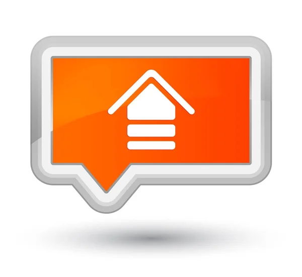 Carregar ícone prime laranja banner botão — Fotografia de Stock