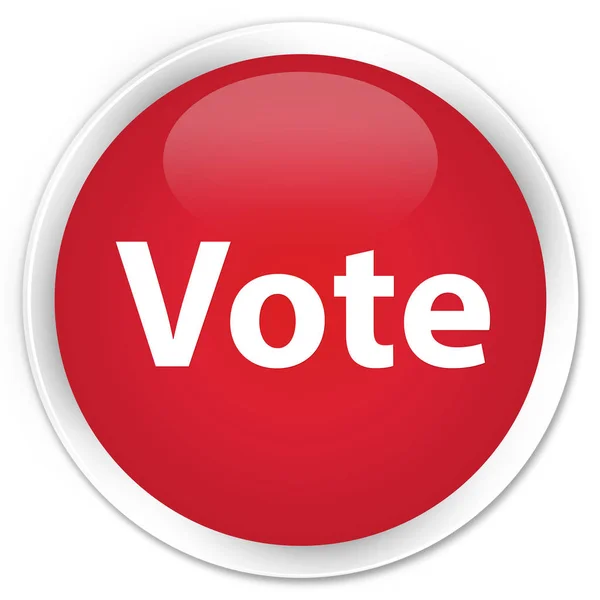 投票プレミアム赤ラウンド ボタン — ストック写真