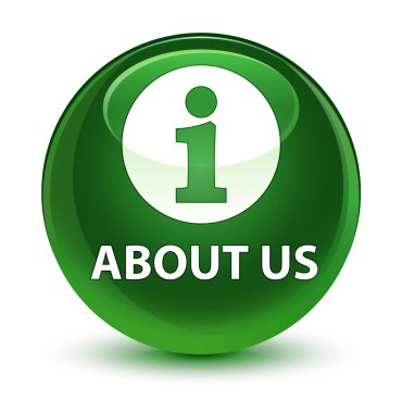 Hakkımızda cam gibi yumuşak yeşil yuvarlak düğmesi