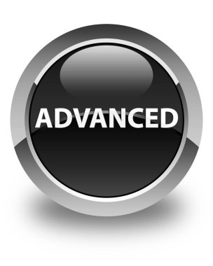 Gelişmiş parlak siyah yuvarlak düğme