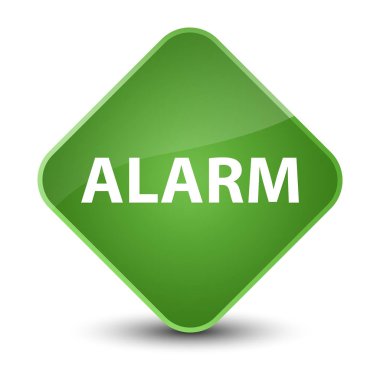 Alarm zarif yumuşak yeşil elmas düğmesi