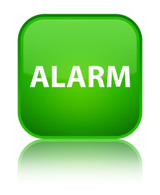 Alarm özel yeşil kare düğmesi