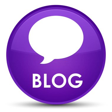 Blog (görüşme simgesi) özel mor yuvarlak düğmesi