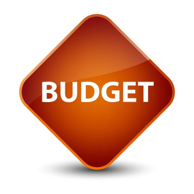 Bütçe zarif kahverengi elmas düğmesi