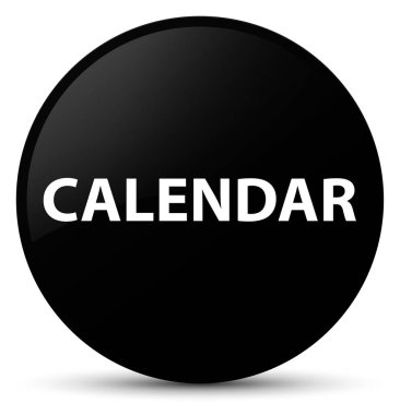 Takvim siyah yuvarlak düğmesi