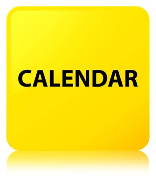 Takvim sarı kare düğme