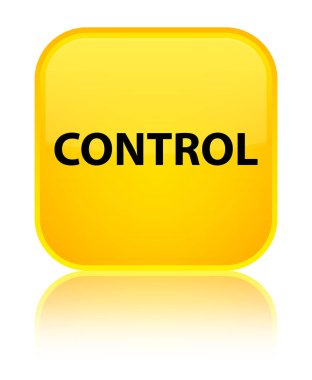 Denetim özel sarı kare düğme