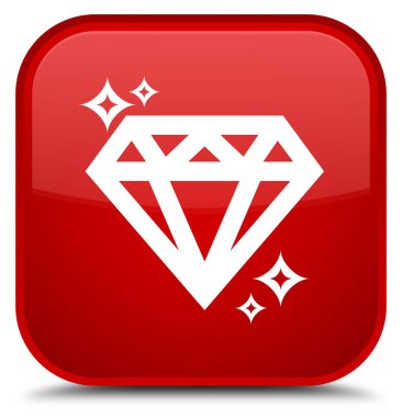 Elmas kutsal kişilerin resmi özel kırmızı kare düğme