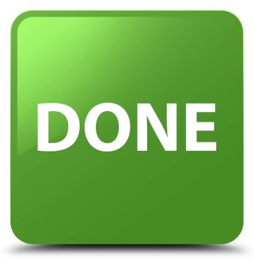 Yumuşak yeşil kare düğme yapılır