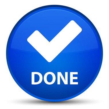 (Simge doğrulama) özel mavi yuvarlak düğmesi