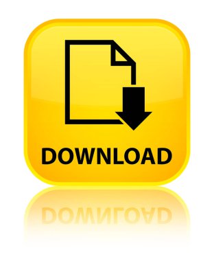 Download (Belge simgesi) özel sarı kare düğme