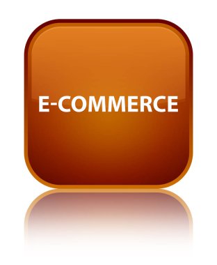 E-ticaret özel kahverengi kare düğme