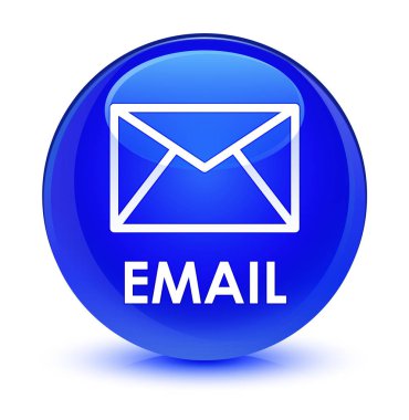 E-posta camsı mavi yuvarlak düğmesini