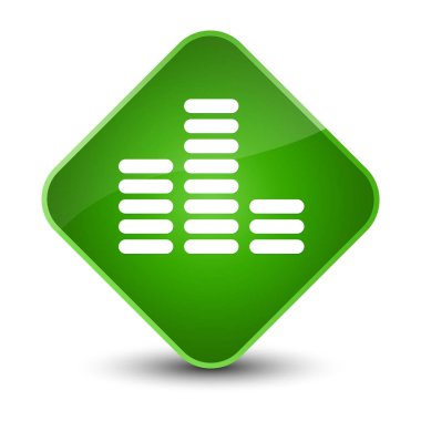 Equalizer'ı kutsal kişilerin resmi zarif yeşil elmas düğme