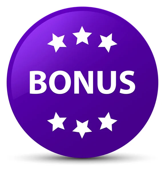 Icône bonus bouton rond violet — Photo