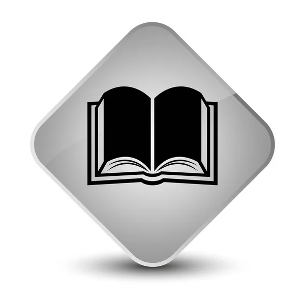 Elegante witte diamant knoop van het pictogram van boek — Stockfoto