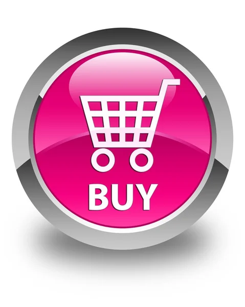 Kaufen glänzend rosa runden Knopf — Stockfoto